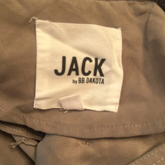 Jack by BB Dakota Green Trench Coat with Belted Waist - Picture 5 of 5